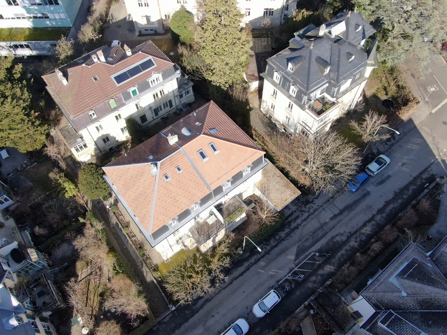 Hallwylstrasse 37, Drohnenaufnahme