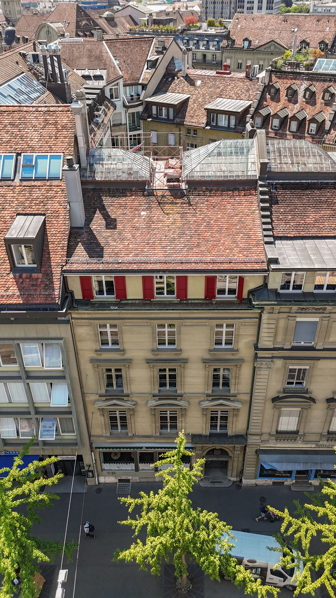 Schwanengasse 8, Bern, Aussenansicht von Oben